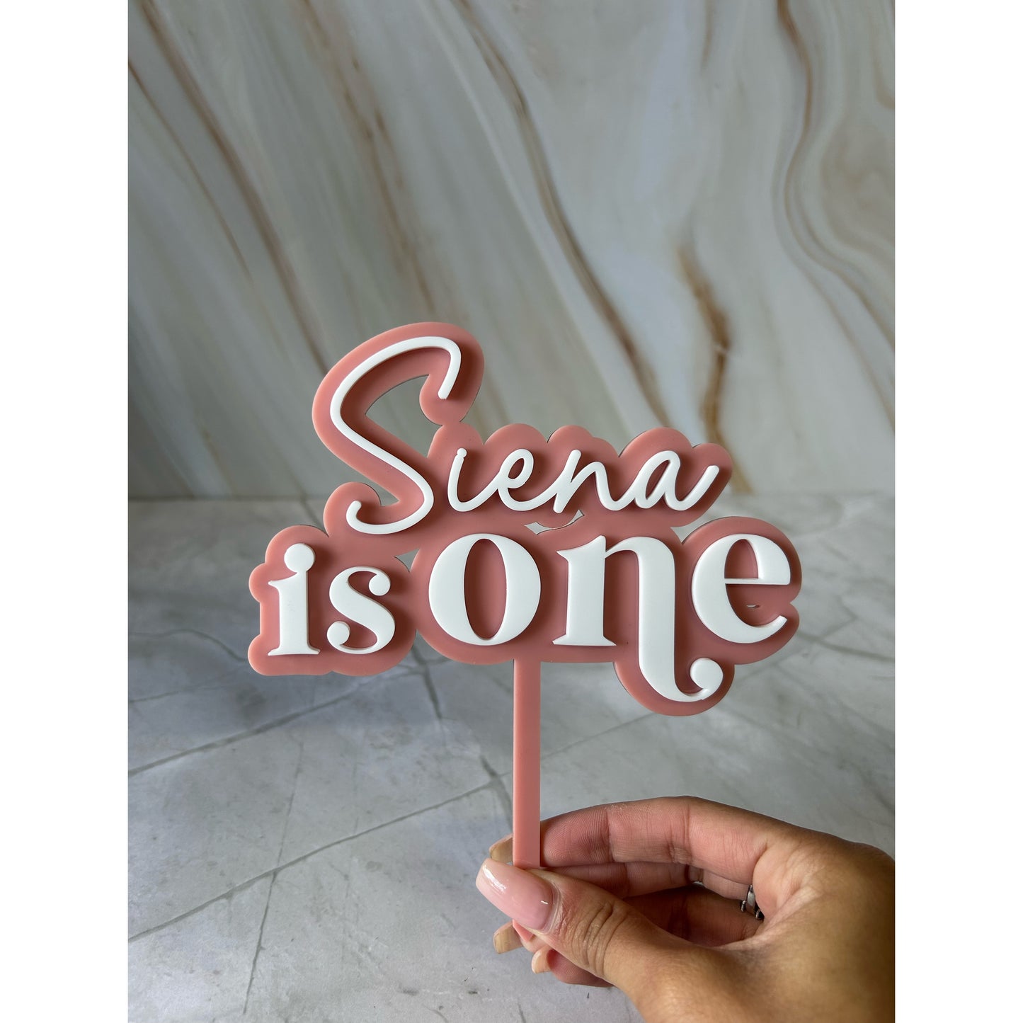 Double Layered Cake Topper