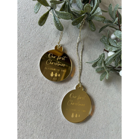 Family of 3 bauble