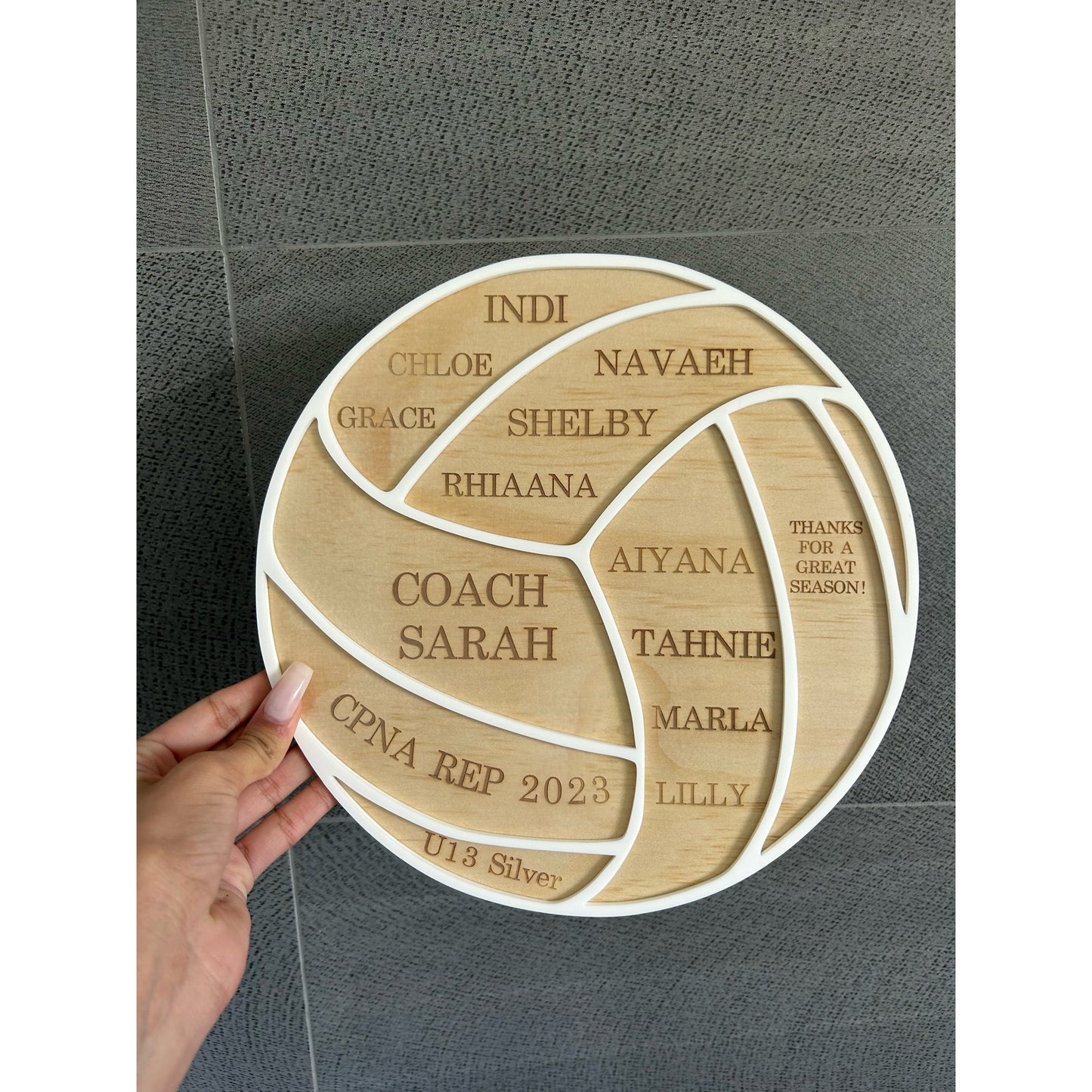 Personalised Thank You Plaque for Coaches