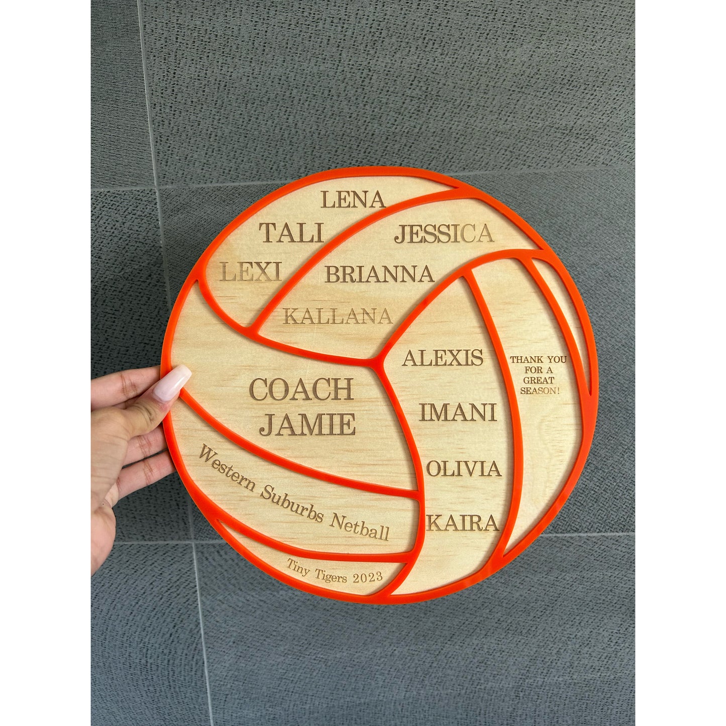 Personalised Thank You Plaque for Coaches