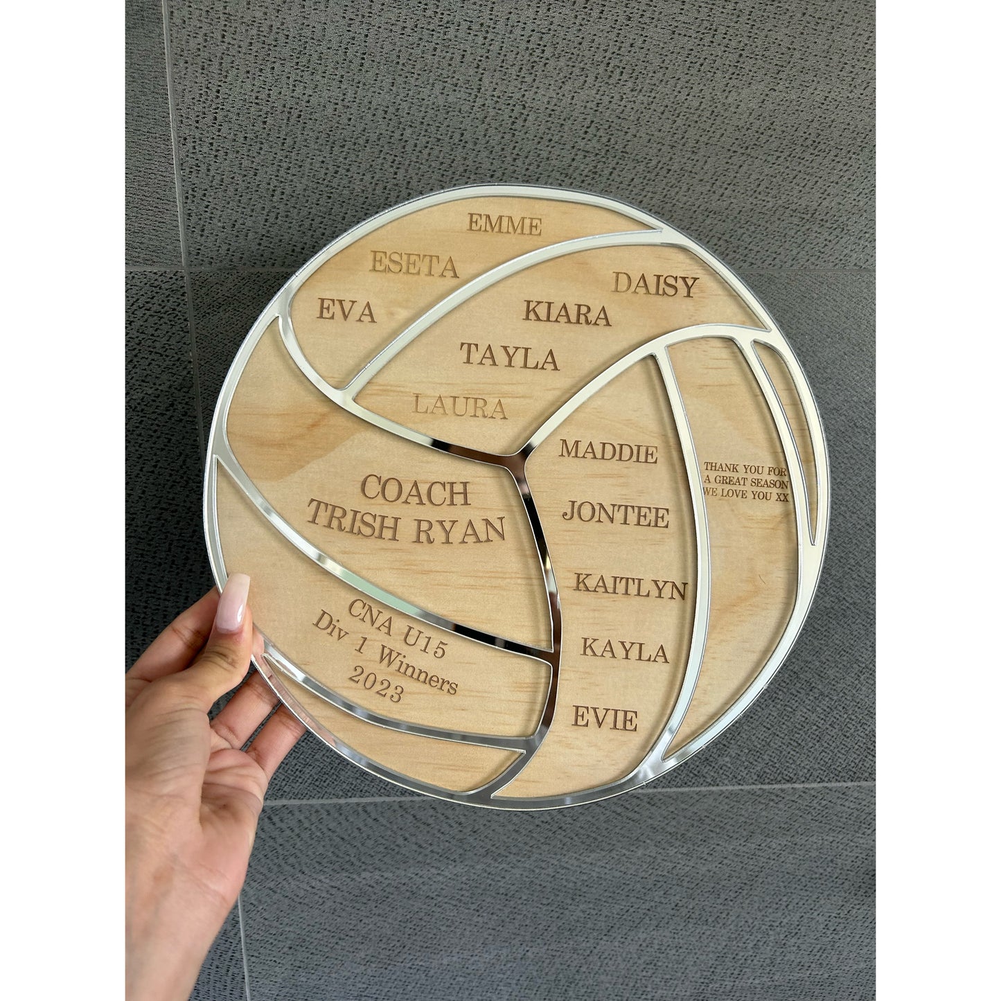 Personalised Thank You Plaque for Coaches