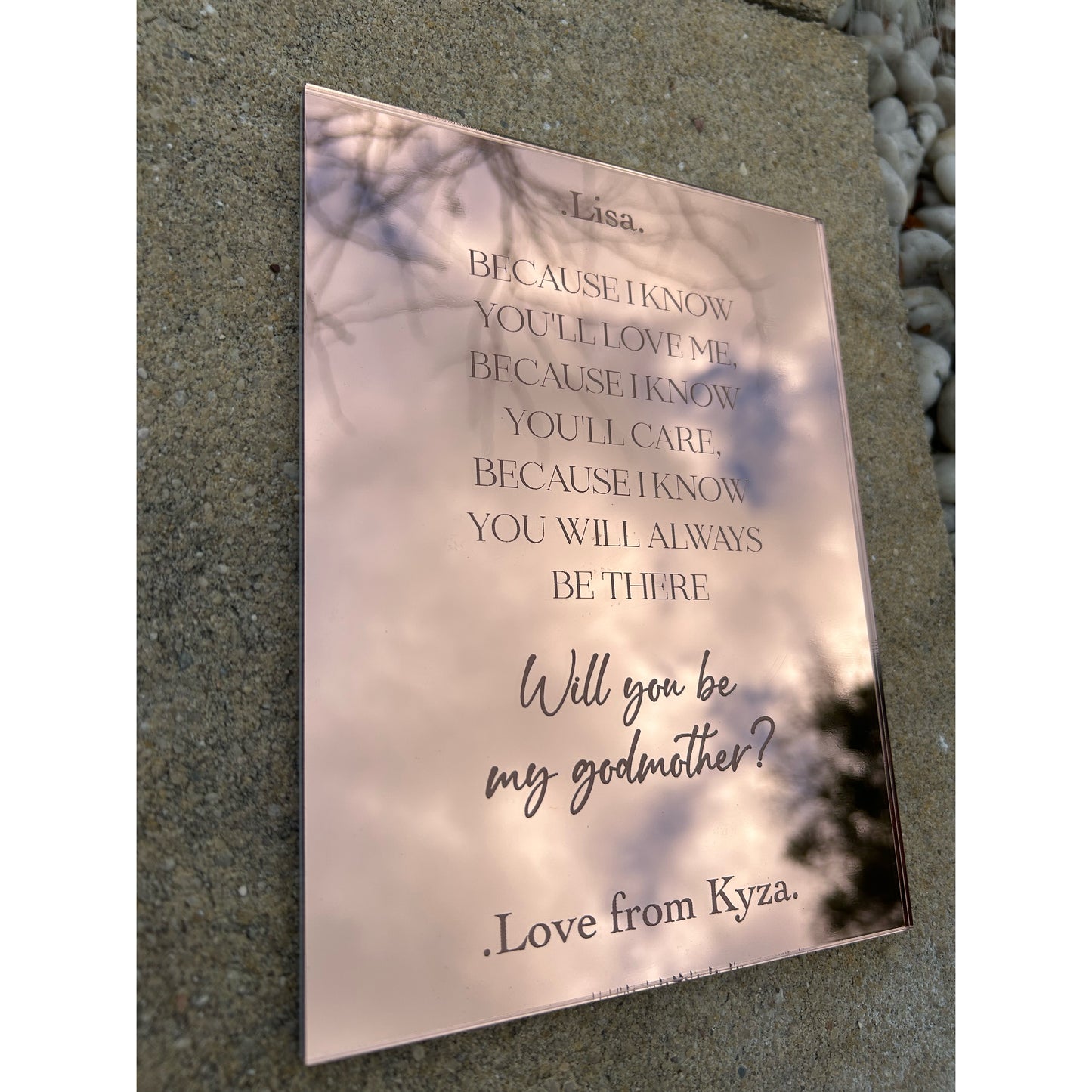 Godmother Mirror Plaque
