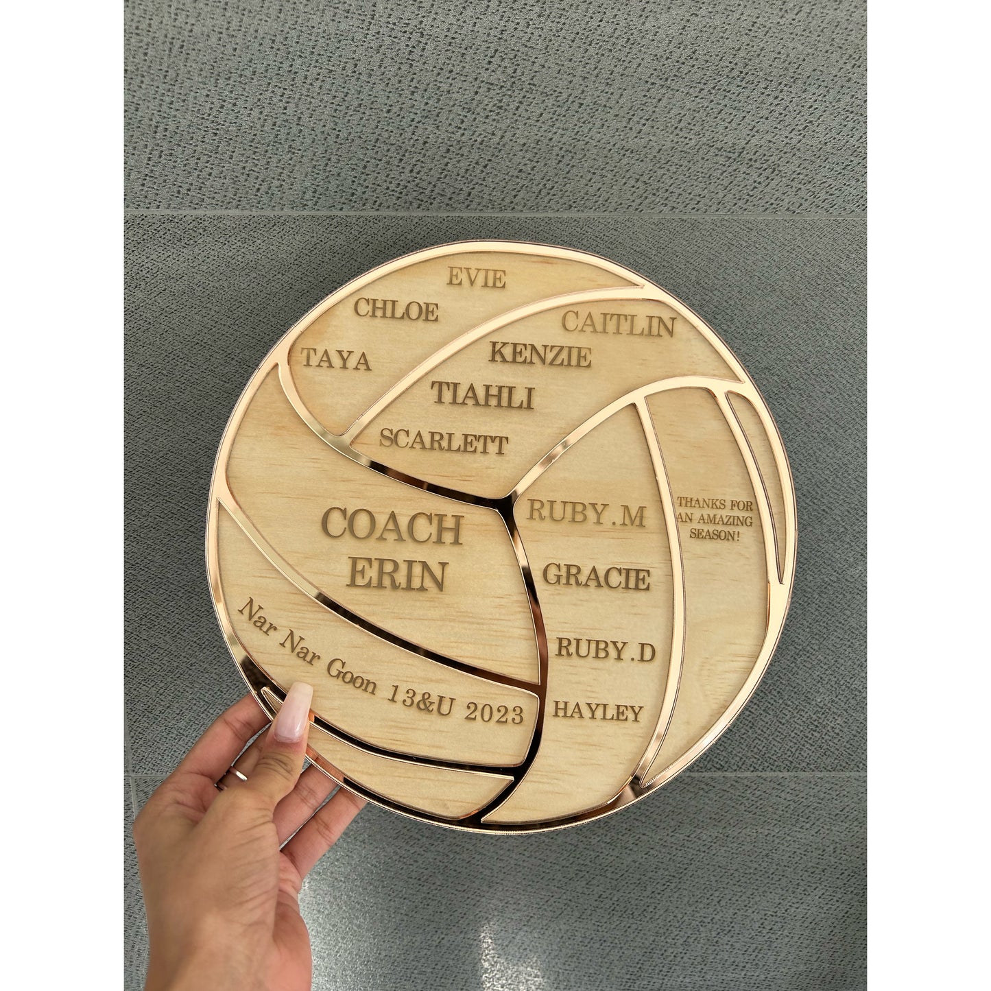 Personalised Thank You Plaque for Coaches