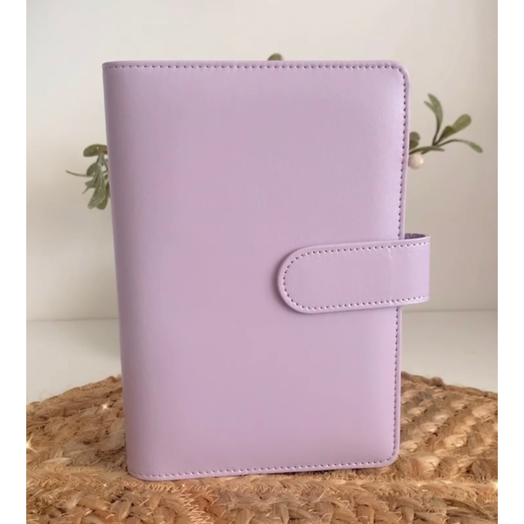 Lilac Purple A6 Budget Binder Personalised Ring Binder 