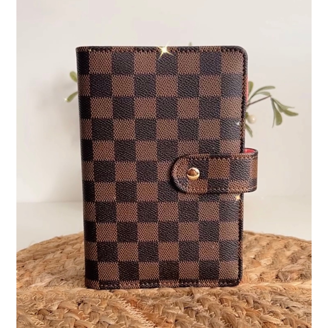Brown Luxe Checkered Budget Binder – The Aesthetic Cove