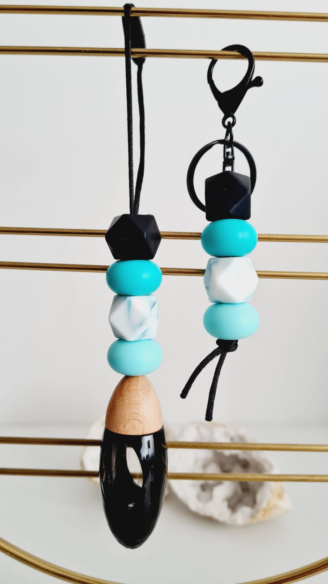 Tiffany matching set with personalised acrylic car diffuser and keyring