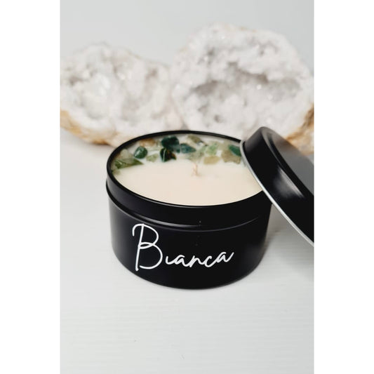 Luxe Matte Green Aventurine Candle Tin