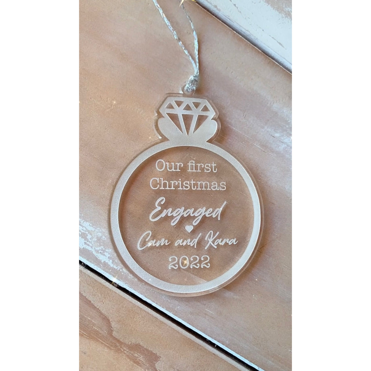 Engaged Christmas Bauble