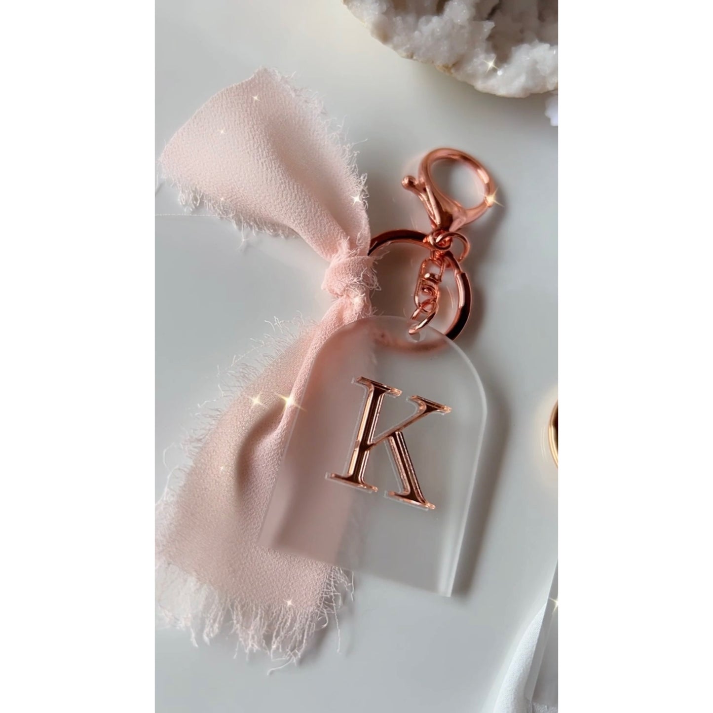 Luxe Initial Keychain