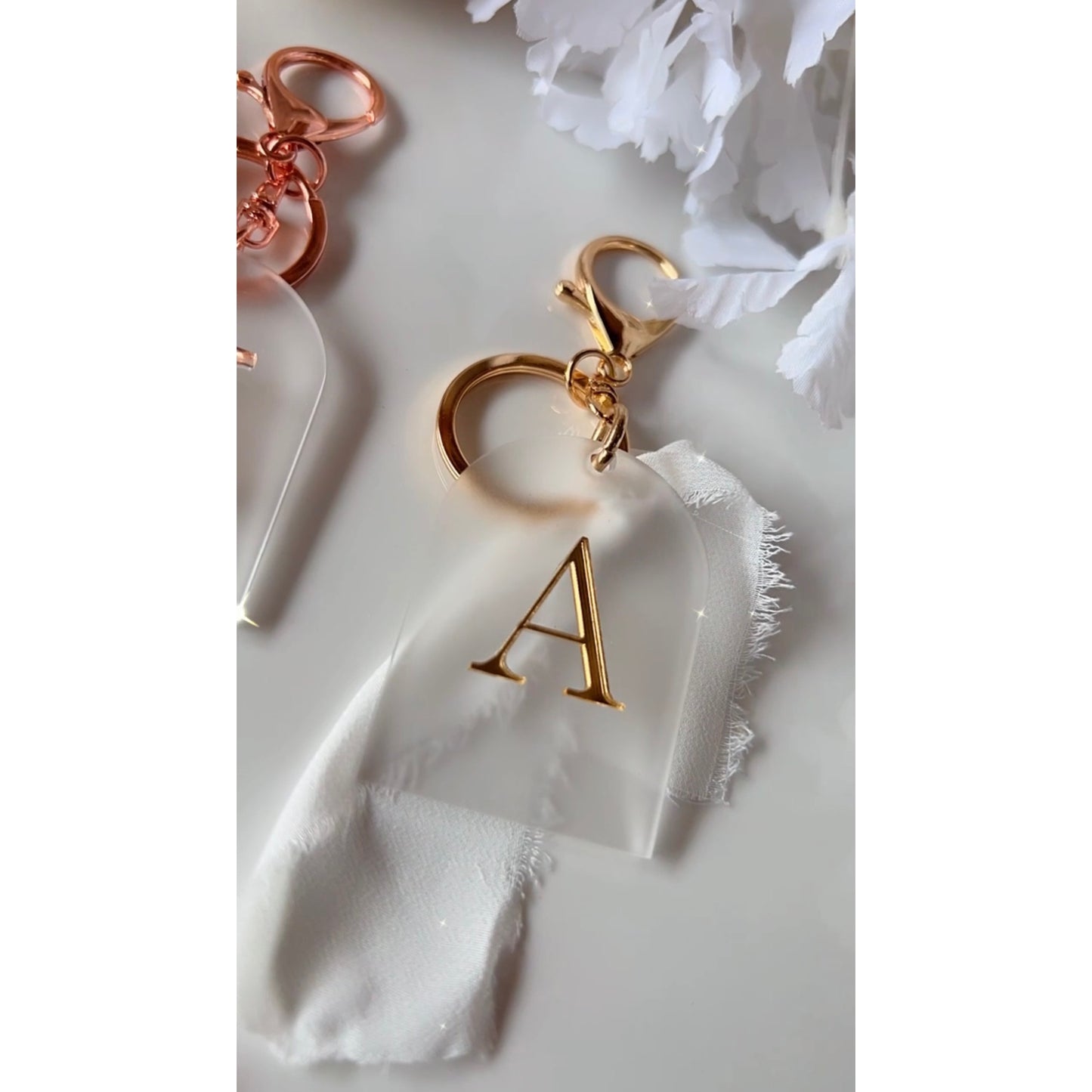 Luxe Initial Keychain