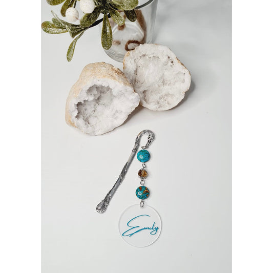 Multicoloured Turquoise Gemstone Bookmark