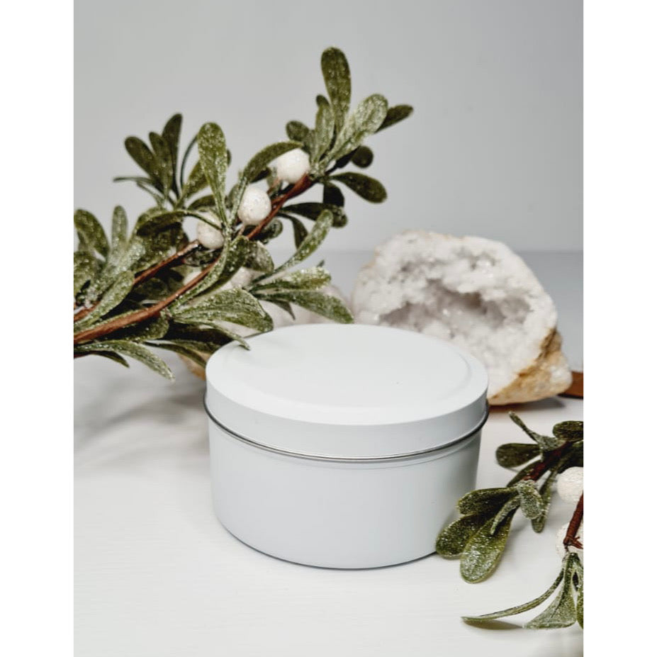 XL Matte Candle Tins - White