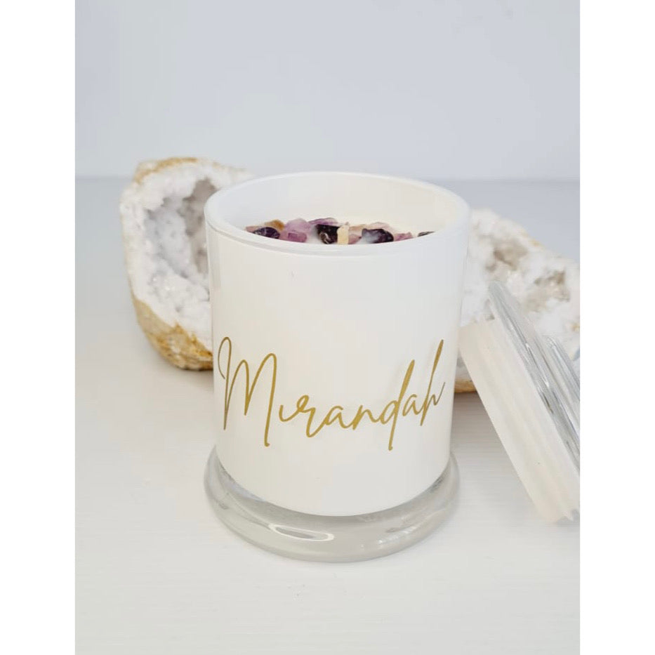 Personalised Crystal Candle Jars