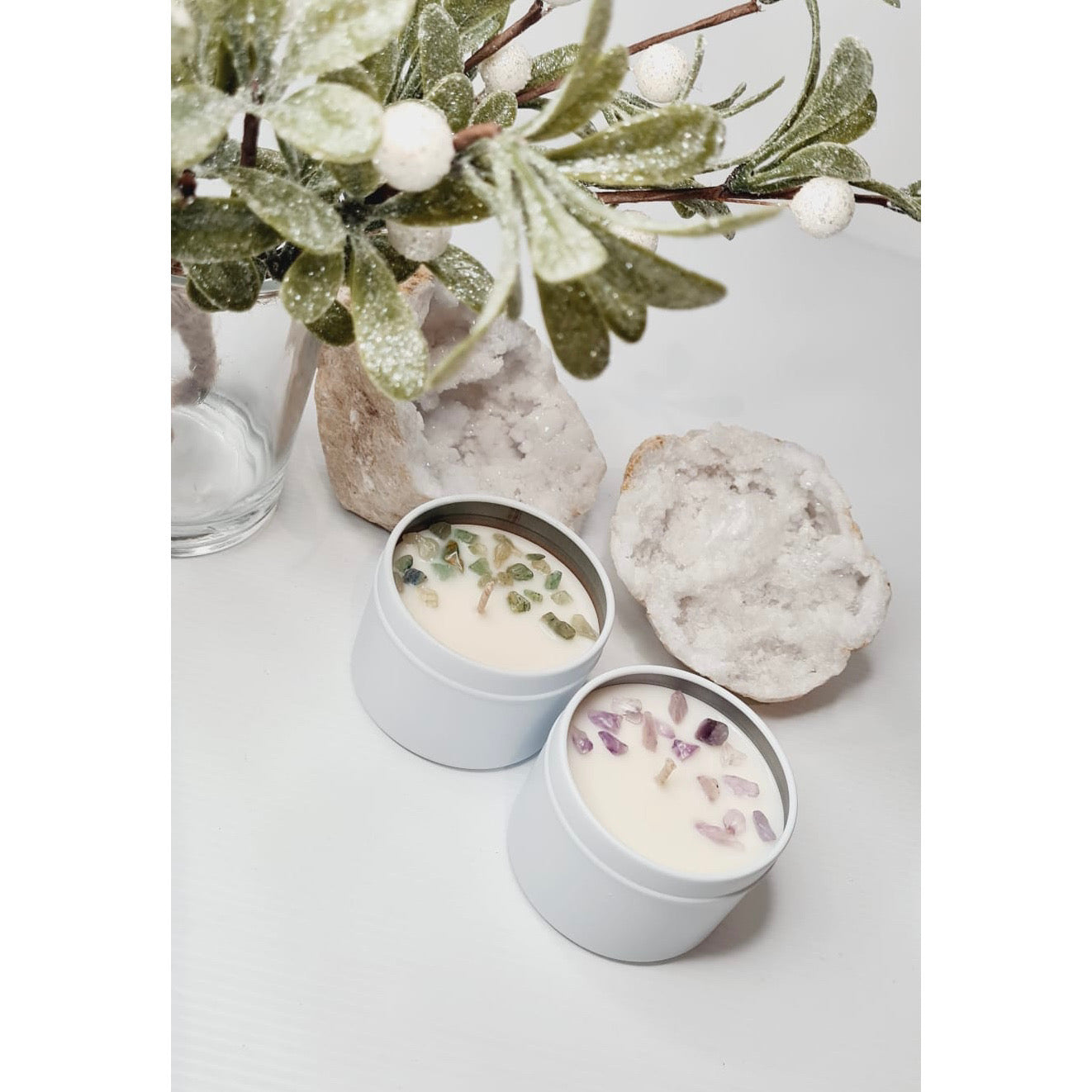 Crystal Candle Tin