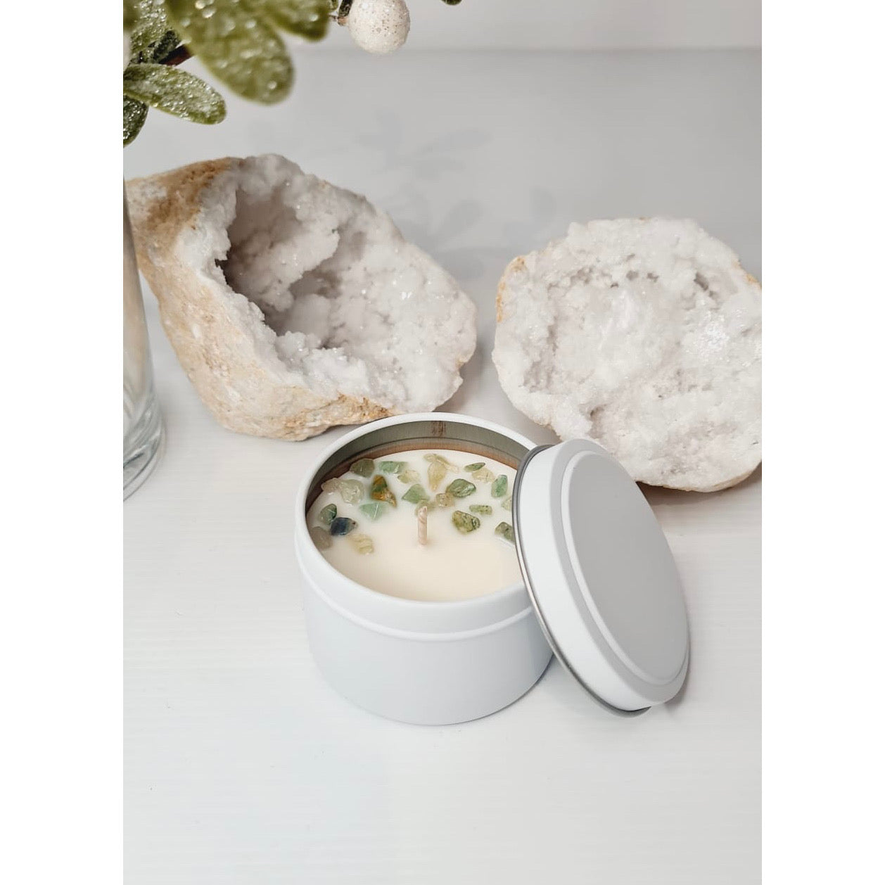 Crystal Candle Tin