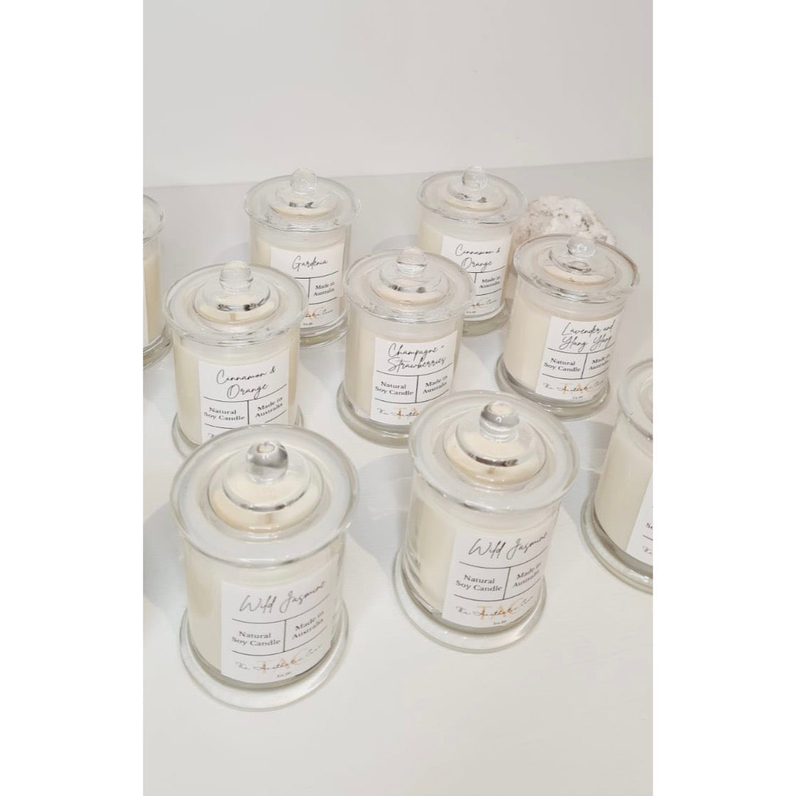 Soy Wax Candle + Personalised Pouch