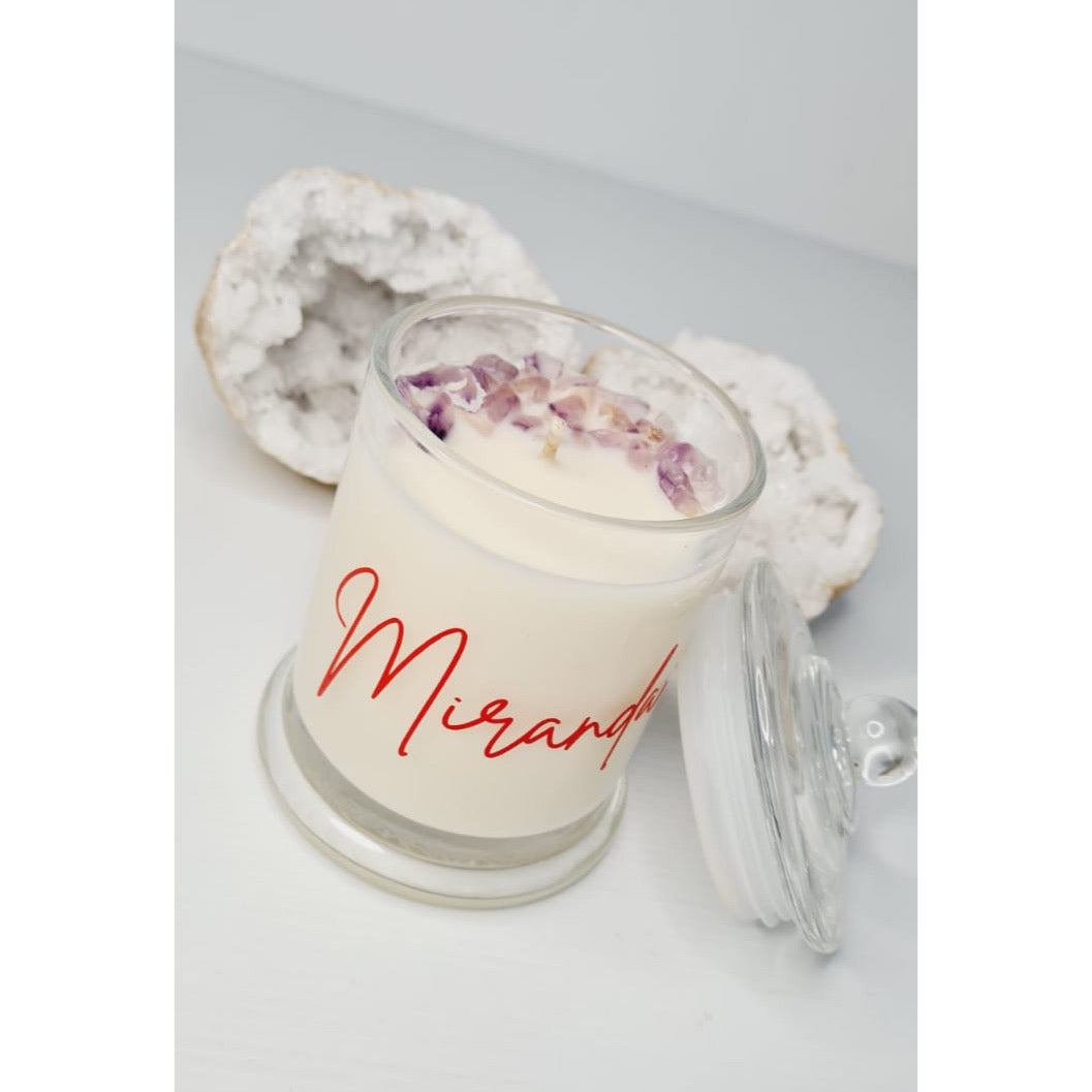 Personalised Crystal Candle Jars