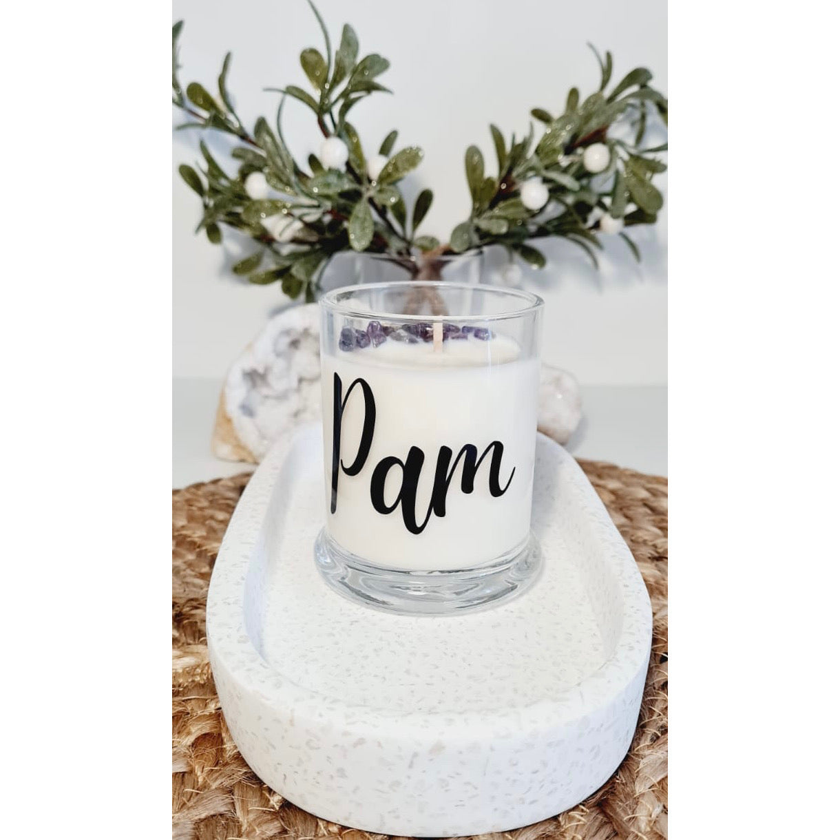 Personalised Crystal Candle Jars