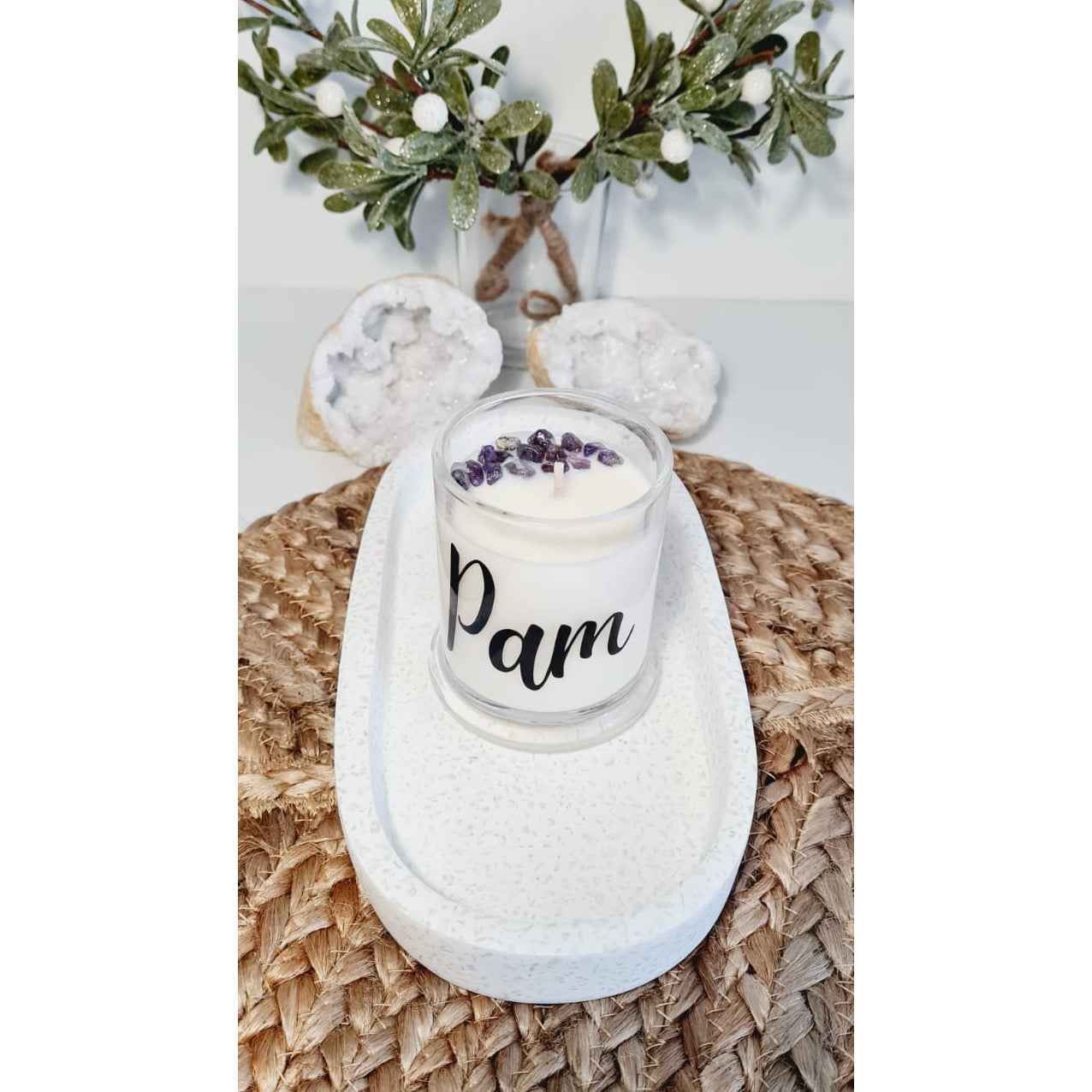 Personalised Crystal Candle Jars