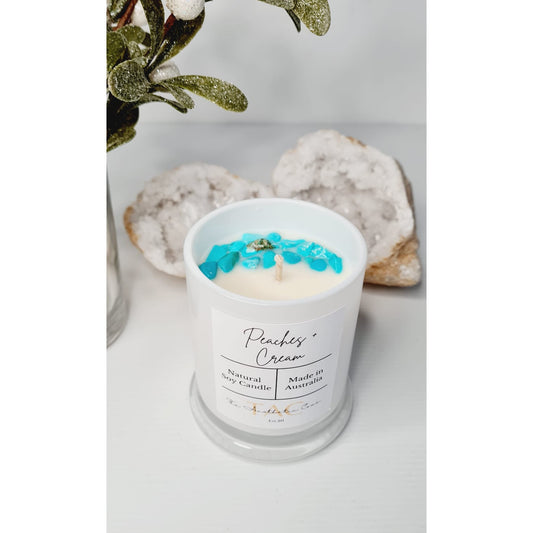 Howlite Crystal Candle Jar