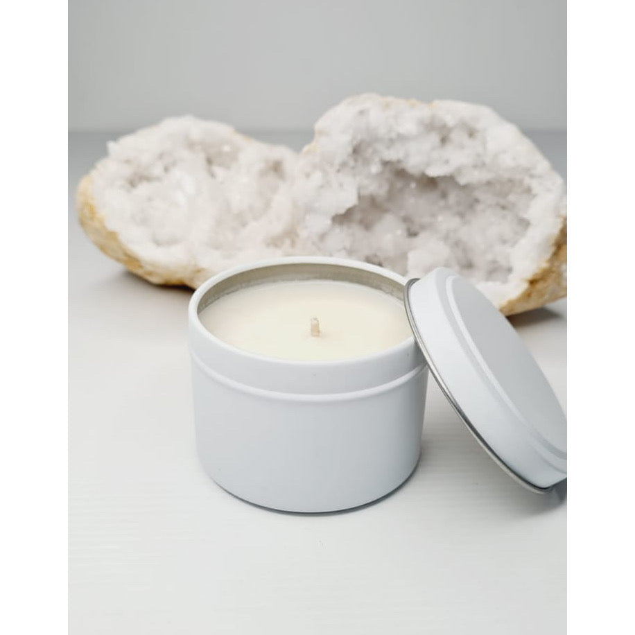 Personalised Luxe White Candle Tin