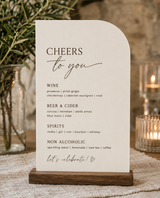 Bar Menu Sign
