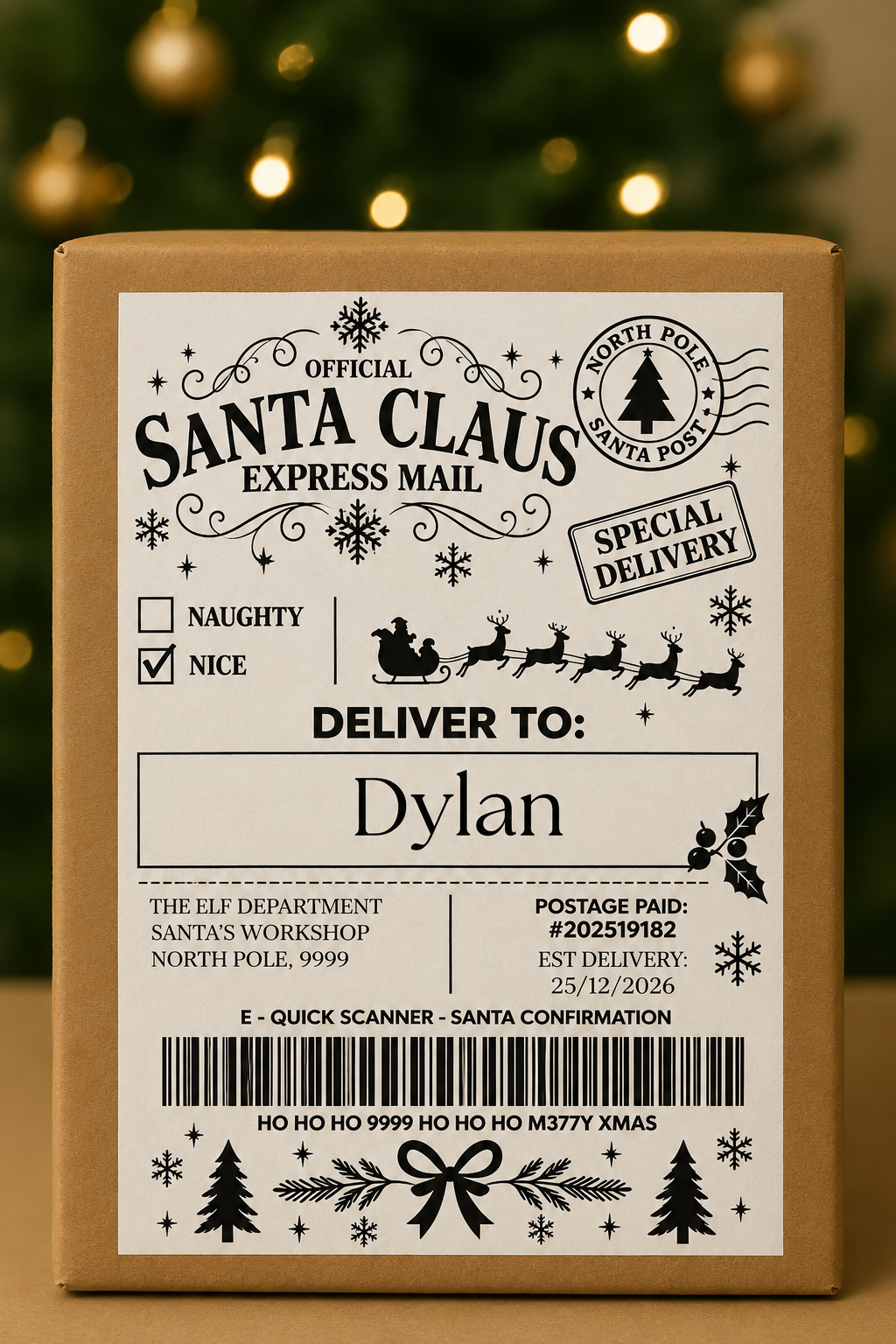 Santa Claus Express Mail - 6 Pk