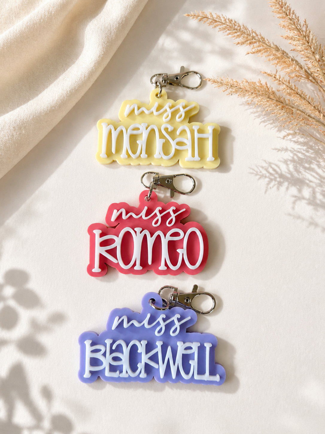 Teacher Name Keychains