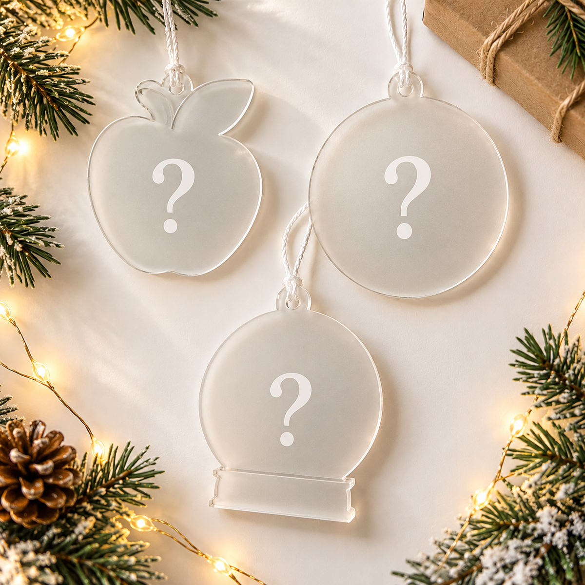 The Merry Mini, Any 3 Personalised Baubles