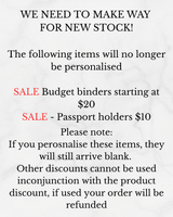 Yellow Marble Budget Binder