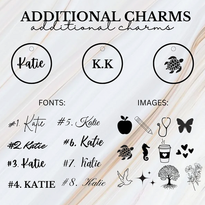 Additional Mirror Charms For Keychains