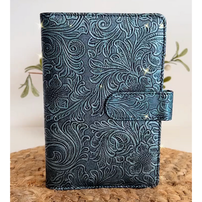 Blue Embossed Budget Binder