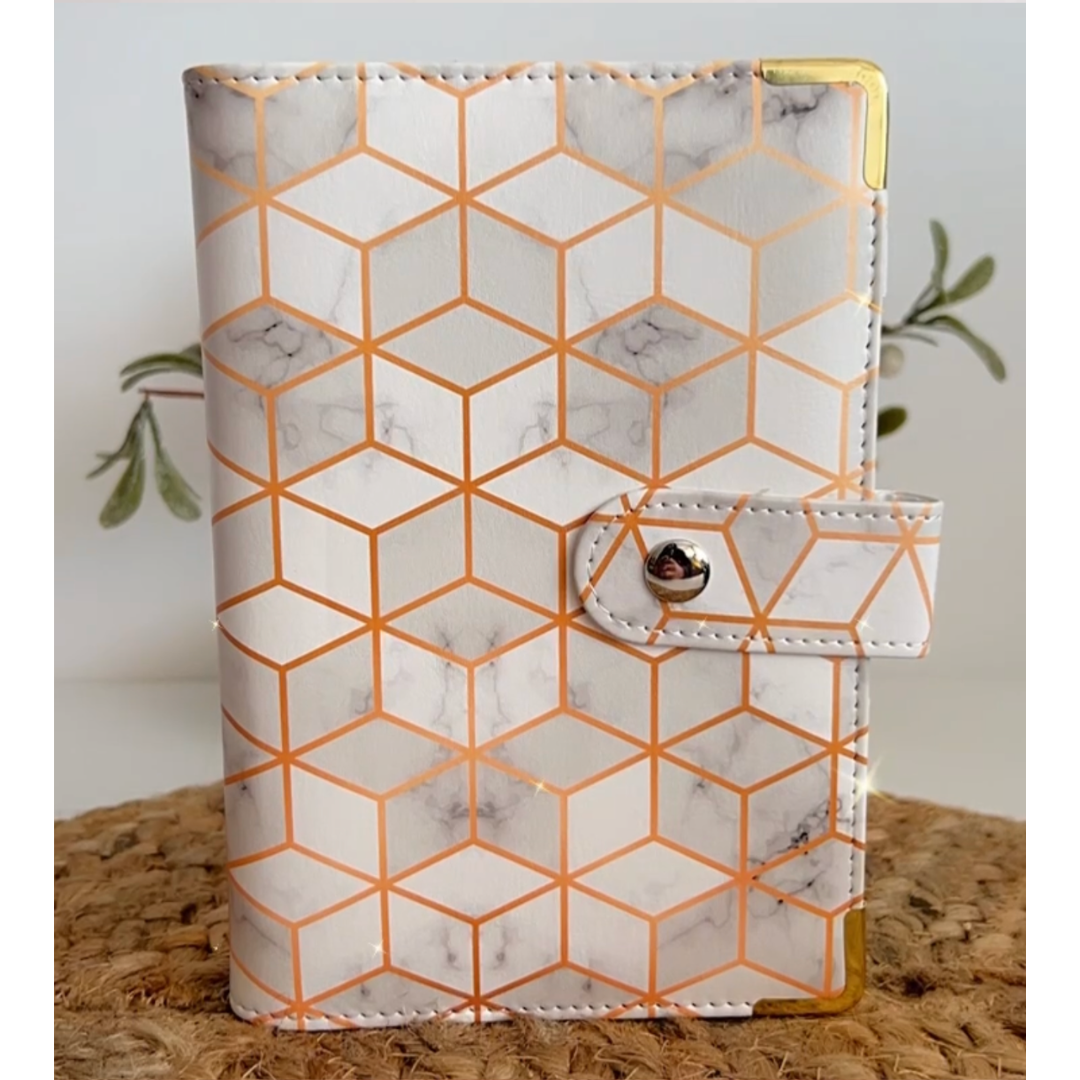 Vortex gold A6 budget binder with five cash envelopes for cash stuffing