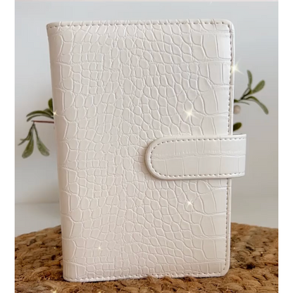 Crocodile White Budget Binder