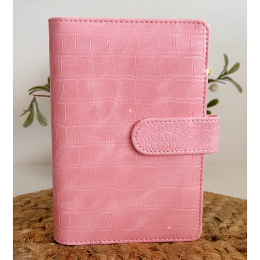 Crocodile Pink Budget Binder