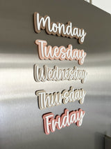 Mon-Fri Whiteboard Magnets