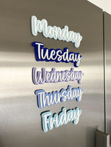 Mon-Fri Whiteboard Magnets
