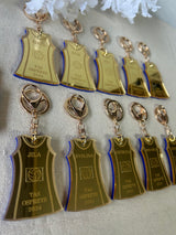 Netball Dress Keychains
