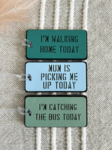 After school bag tags