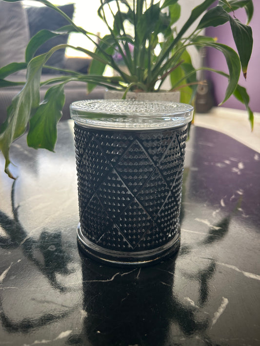 Black Ice Type Diamond Candle