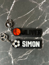 Elongated Sports Keychains