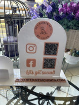 Business QR Code Stand