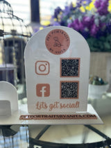 Business QR Code Stand