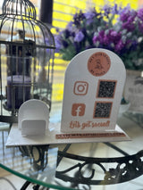 Business QR Code Stand