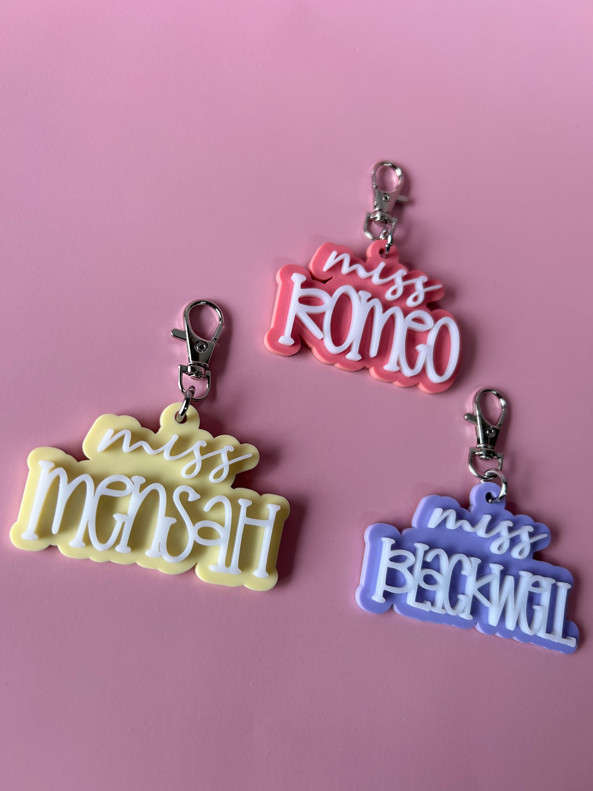 Teacher Name Keychains