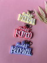 Teacher Name Keychains