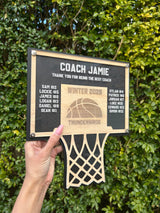 Luxe Basketball Hoop Coach Gift