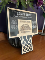 Luxe Basketball Hoop Coach Gift