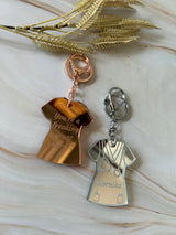 Female Nurse Scrubs Keychain