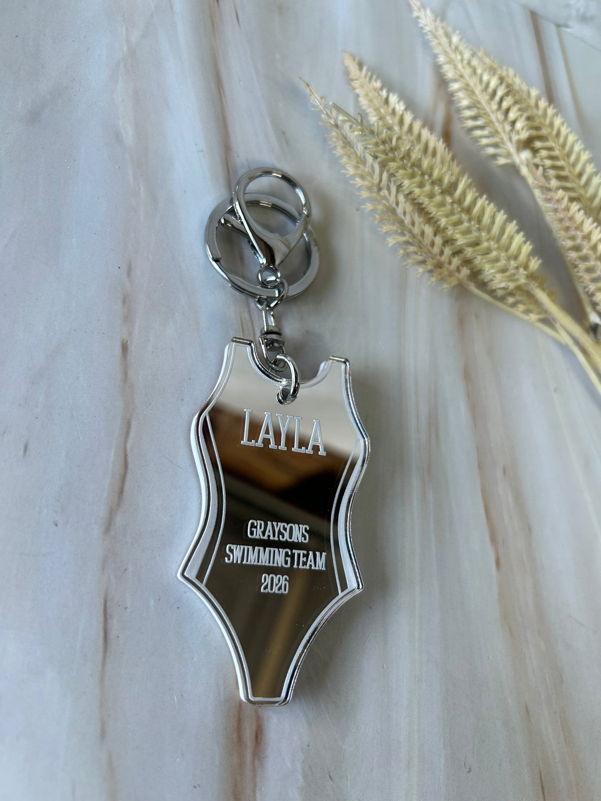 One Piece Swimsuit Keychain